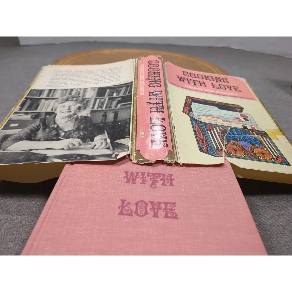 1965 Cooking With Love Cookbook Florence‎ Hirschfeld Riverside Press Cambridge